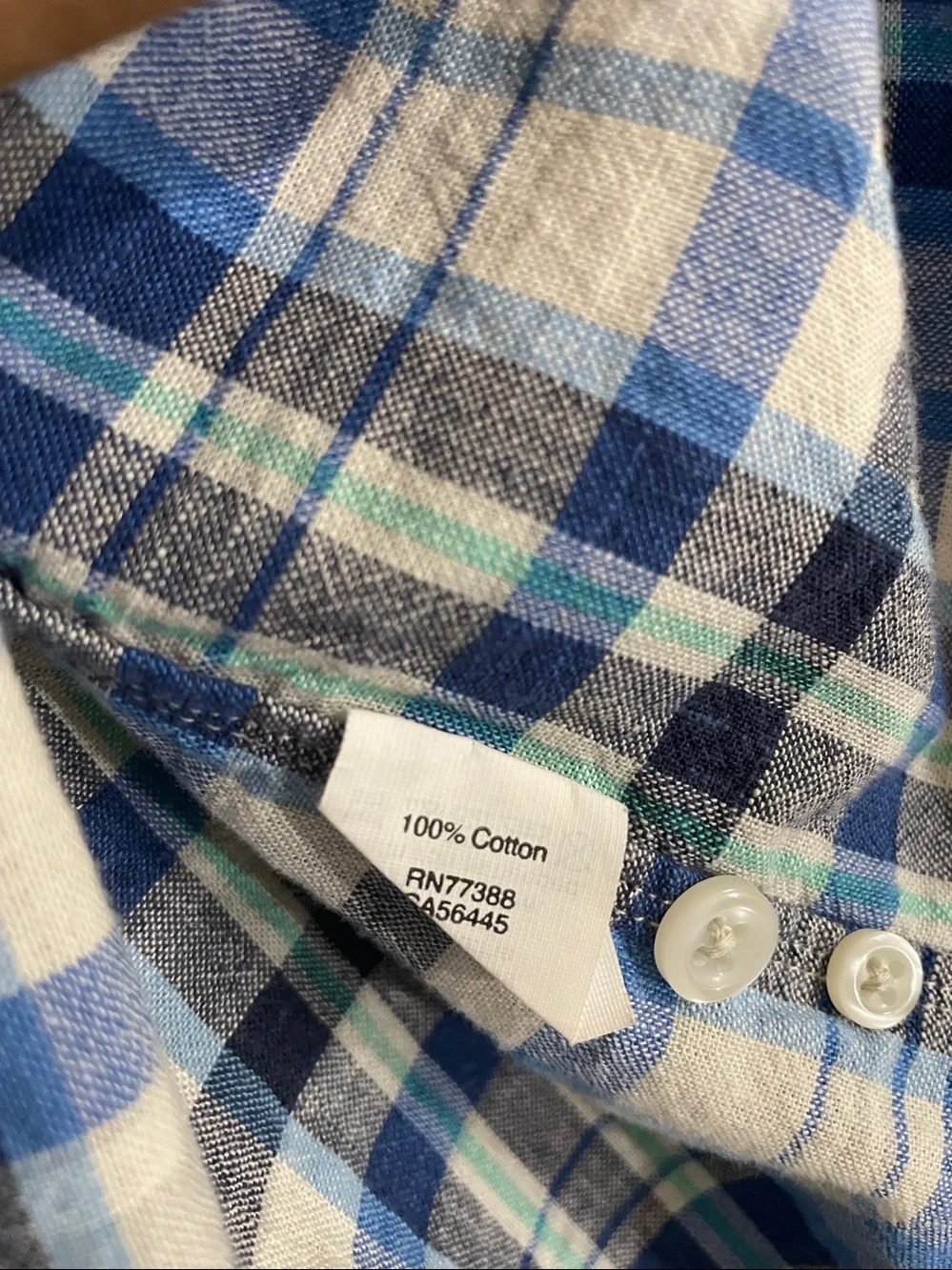 J. Crew Blue Plaid Button-Down Shirt